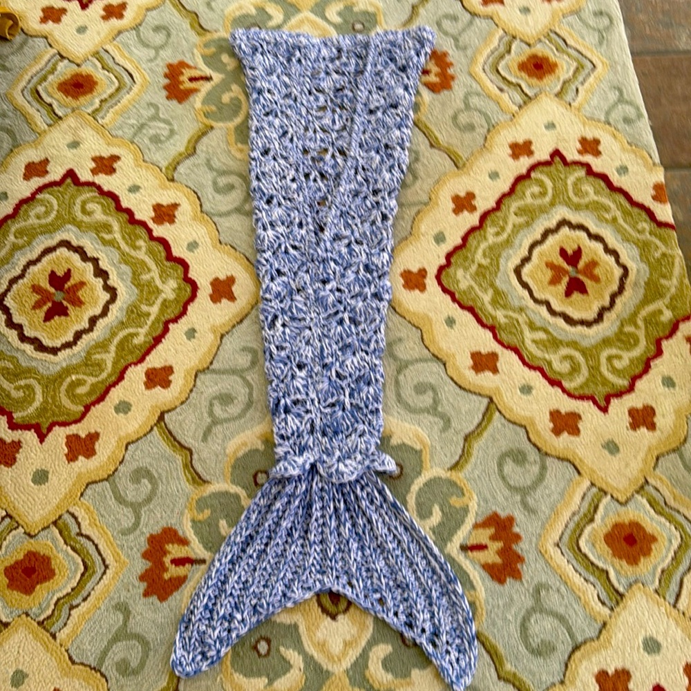 Handmade crocheted Mermaid tail